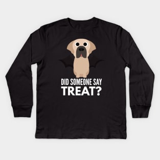 St Bernard Halloween Trick or Treat Kids Long Sleeve T-Shirt